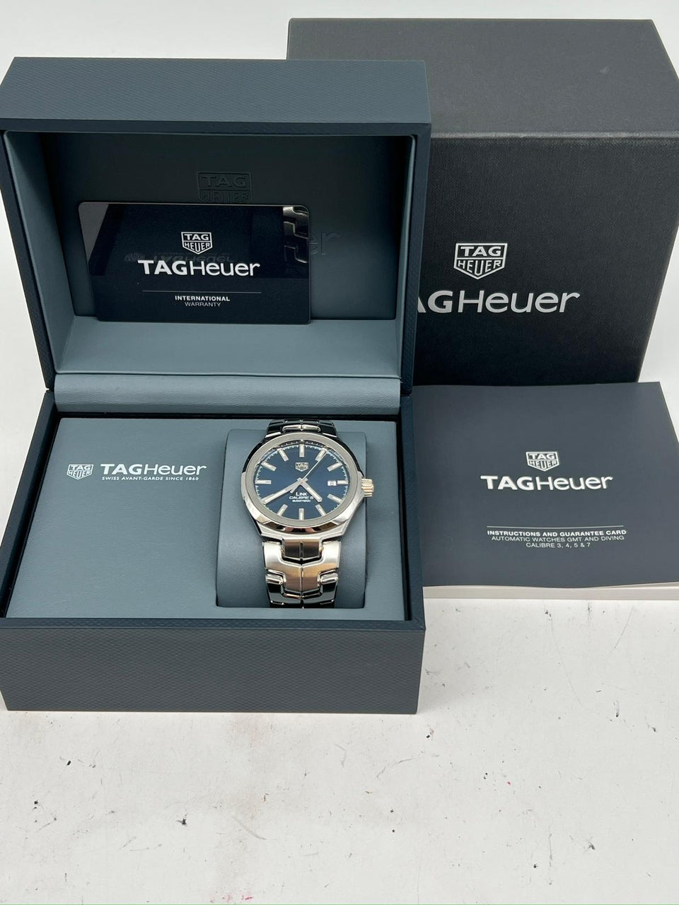 Tag Heuer Link Calibre 5 Automatik Herrenuhr 41mm WBC2112 - Papiere und oder Lieferumfang