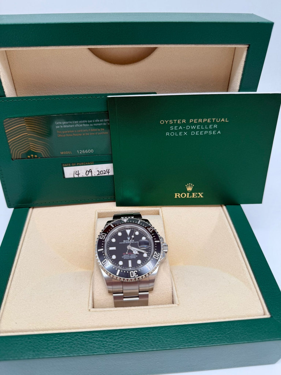 Rolex Sea-Dweller Automatik 43mm 126600 - Papiere und oder Lieferumfang