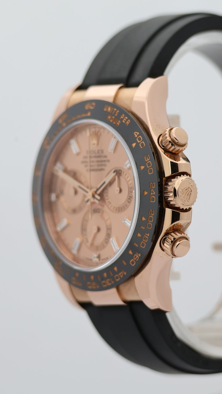 Rolex Daytona Roségold Sundust Baguette Dial 40mm 116515 - Detailansicht 7