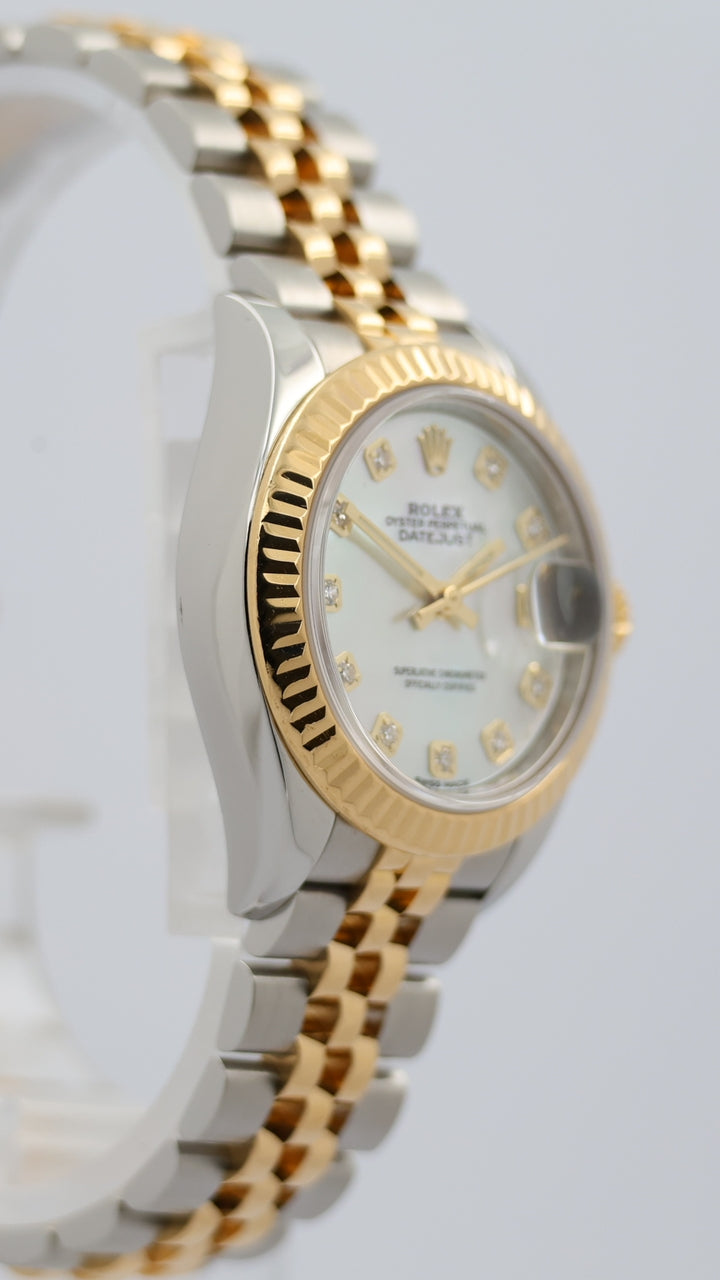 Rolex Lady Datejust Stahl/Gold "Perlmutt Diamond Dial" Jubilee 279173 - Detailansicht 8