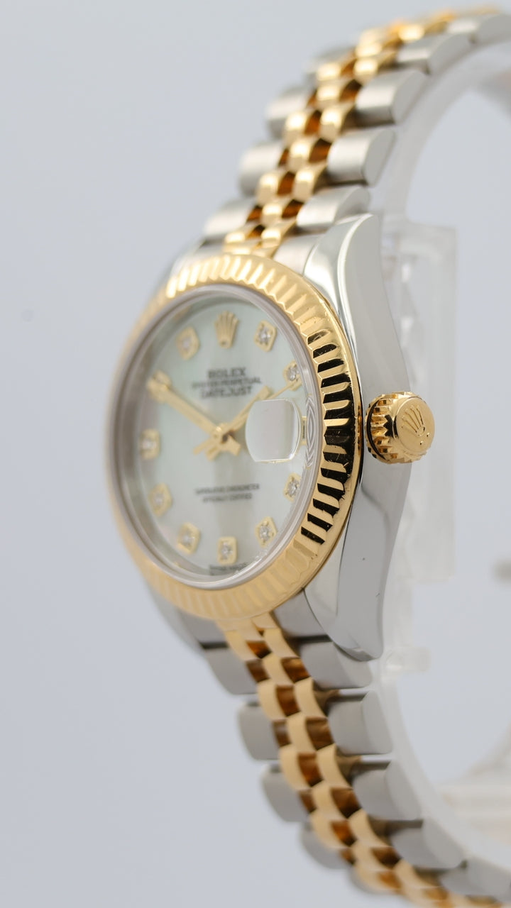 Rolex Lady Datejust Stahl/Gold "Perlmutt Diamond Dial" Jubilee 279173 - Detailansicht 7