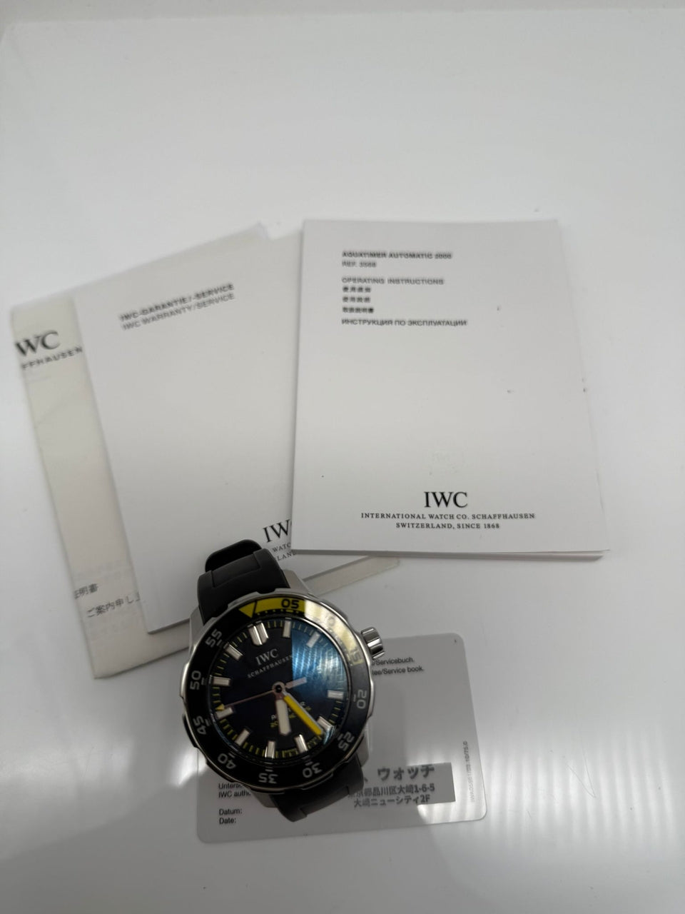 IWC Aquatimer Automatik 2000 44mm IW356802 - Papiere und oder Lieferumfang