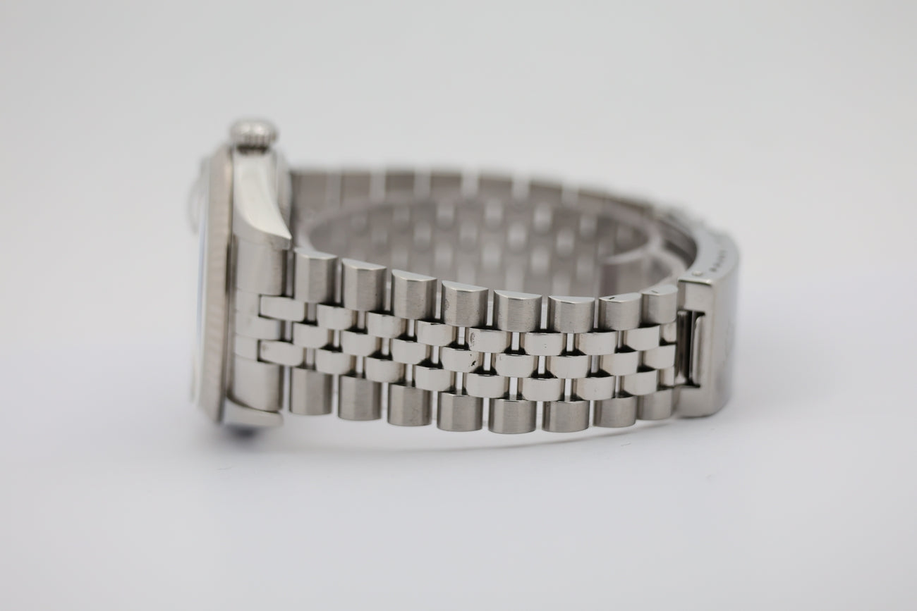 Rolex Datejust 36 Automatik Herrenuhr Weiß 16234 - Detailansicht 3