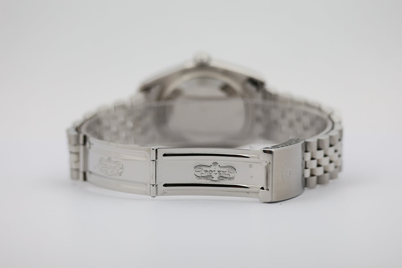 Rolex Datejust 36 Automatik Herrenuhr Weiß 16234 - Detailansicht 6