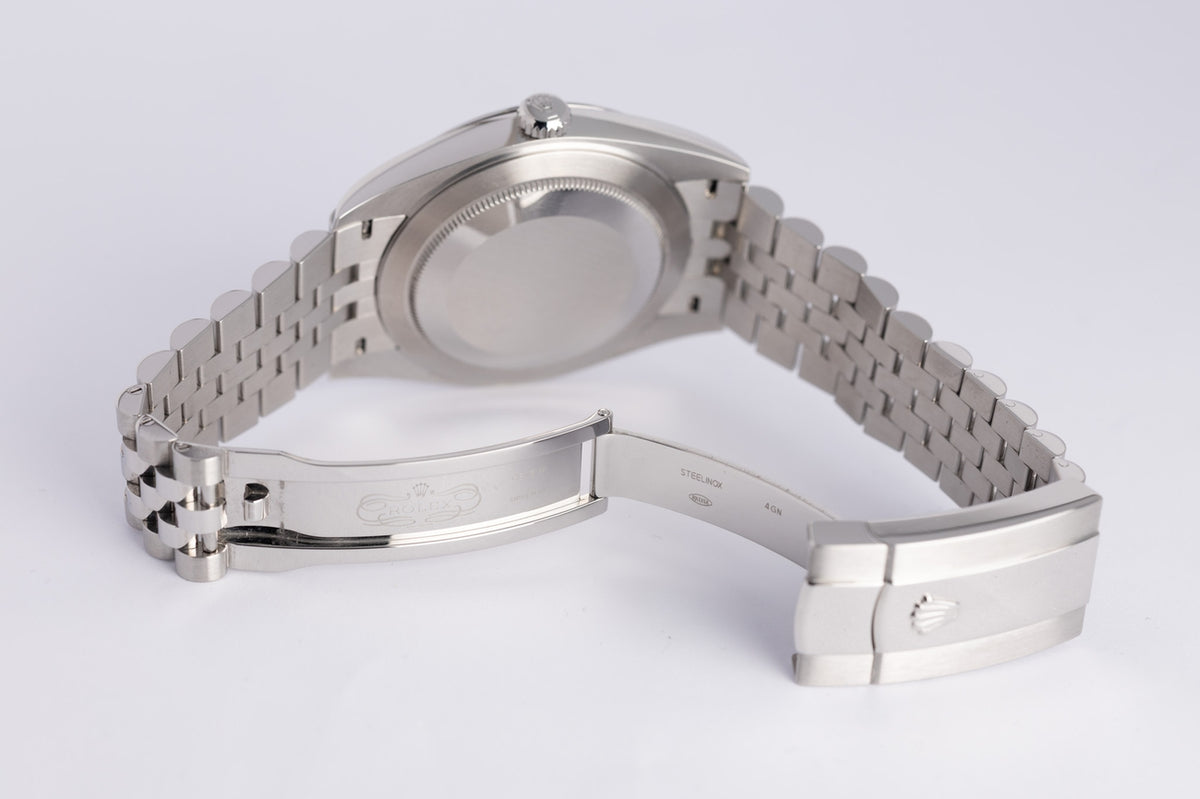 Rolex Datejust Jubilee weiß Automatik Herrenuhr 41mm Weiß 126300 - Detailansicht 8