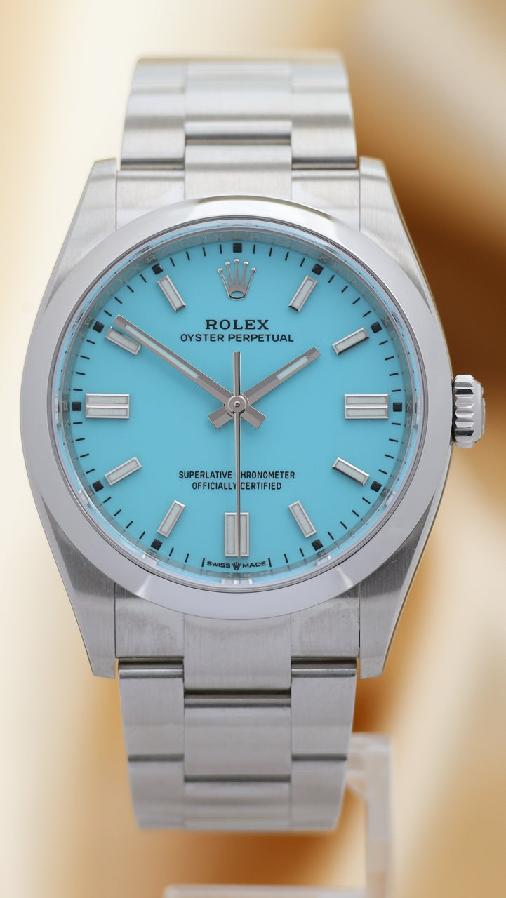 Rolex Oyster Perpetual "Tiffany" 36mm Automatik 126000 - Main product image