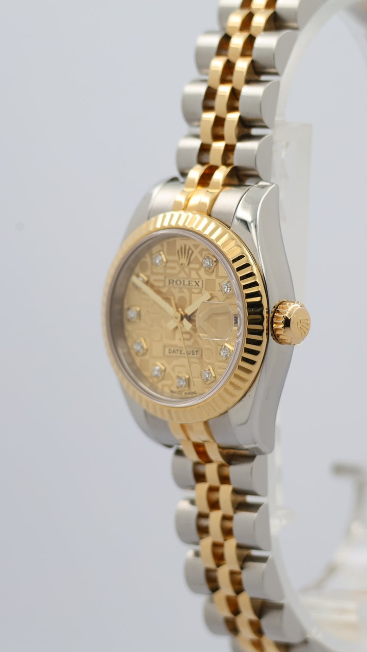 Rolex Lady-Datejust Jubilee Jubiläums-Blatt Diamant 26mm 179173G - Detailansicht 7