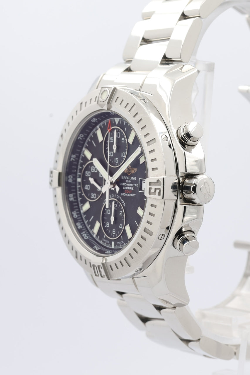 Breitling Colt Chronograph 44 Automatik Herrenuhr Schwarz A13388 - Detailansicht 1