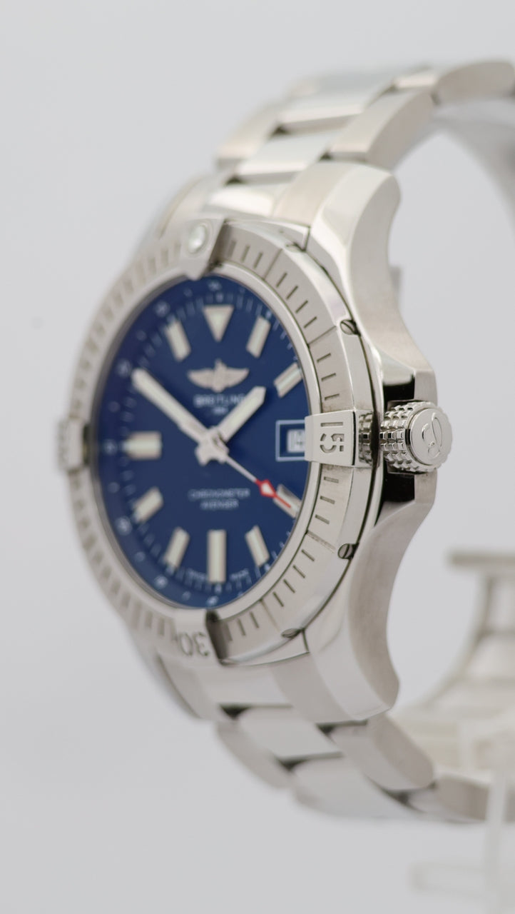 Breitling Avenger 43mm Automatik Blau Herrenuhr A17318 - Detailansicht 7