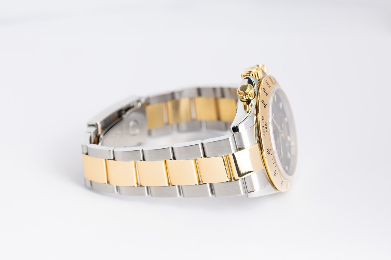 Rolex Daytona Gold/Stahl 40mm Automatik Schwarz 116523 - Detailansicht 6