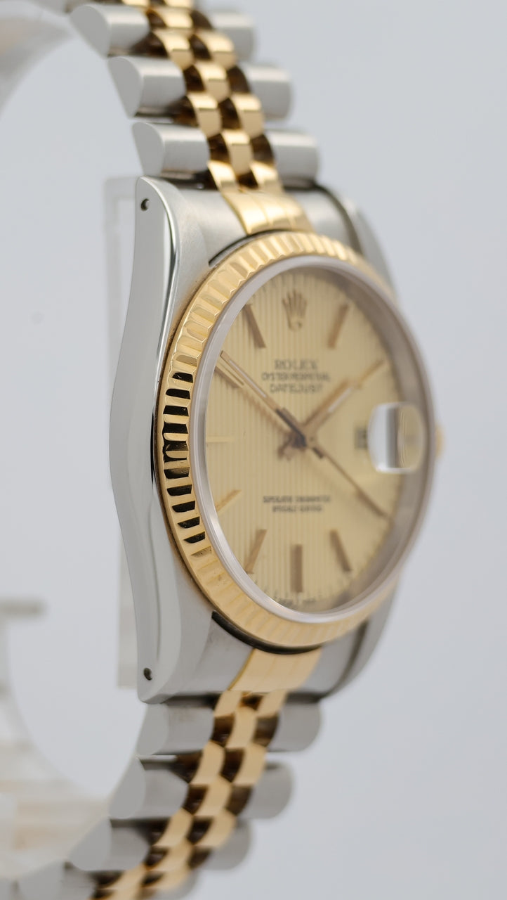 Rolex Datejust 36mm Automatik Herrenuhr Stahl/Gold 16233 - Detailansicht 8