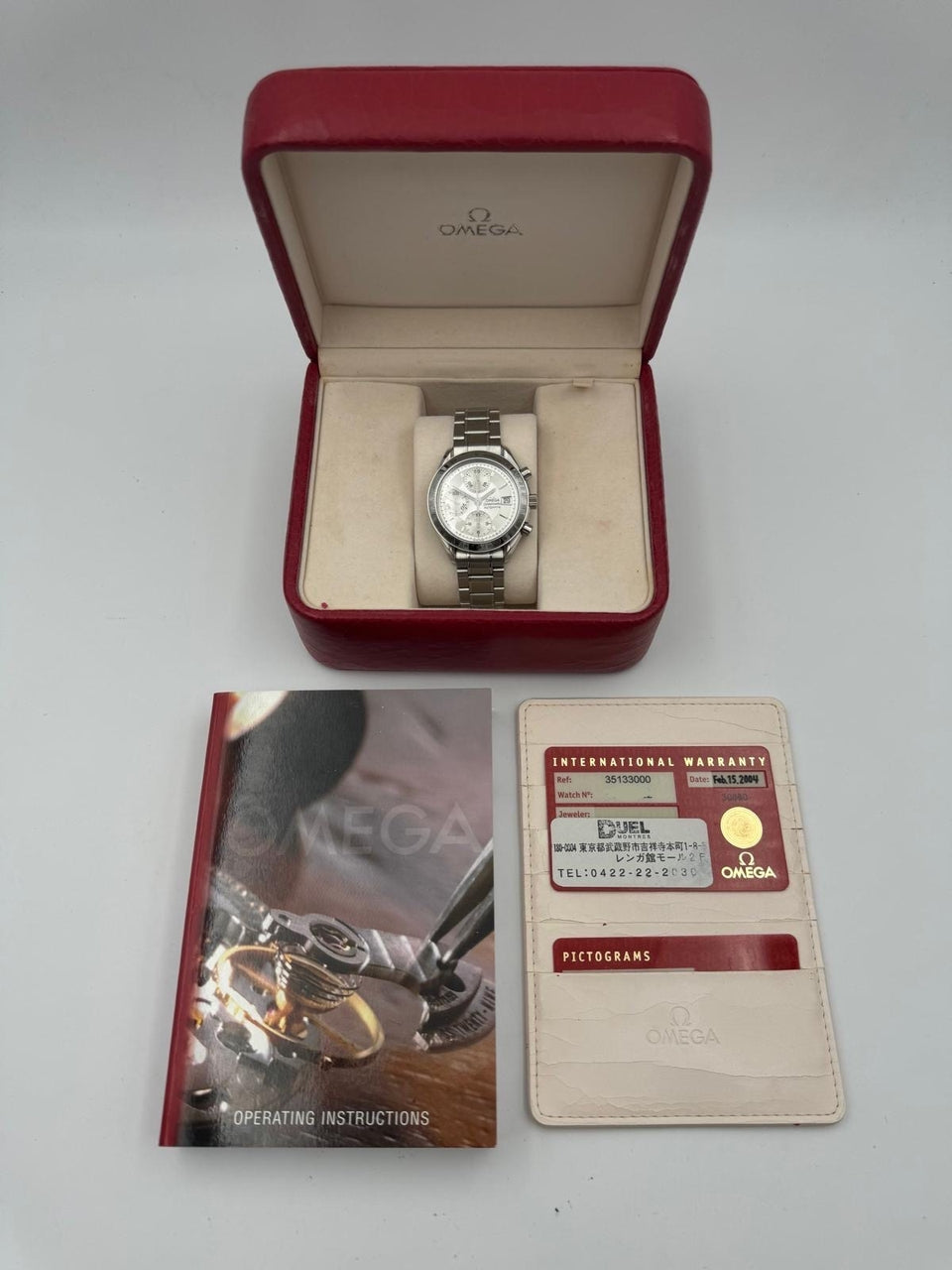 Omega Speedmaster Date Automatik Herrenuhr Stahl 39mm 35133000 - Papiere und oder Lieferumfang
