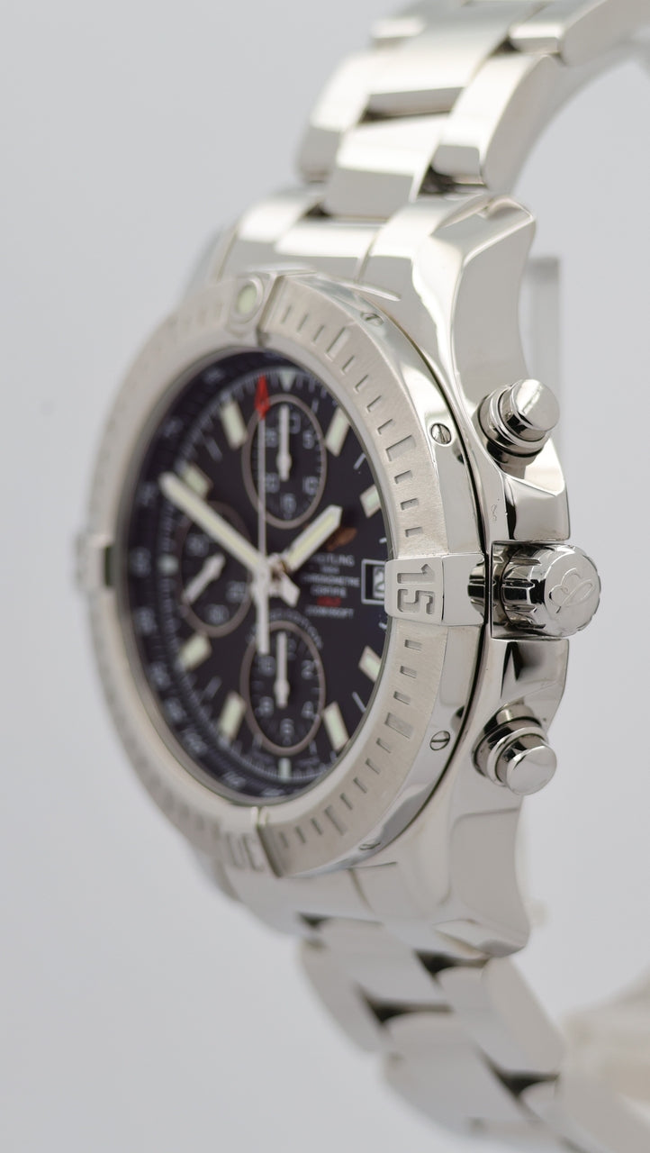 Breitling Colt Chronograph 44 Automatik Herrenuhr Schwarz A13388 - Detailansicht 7