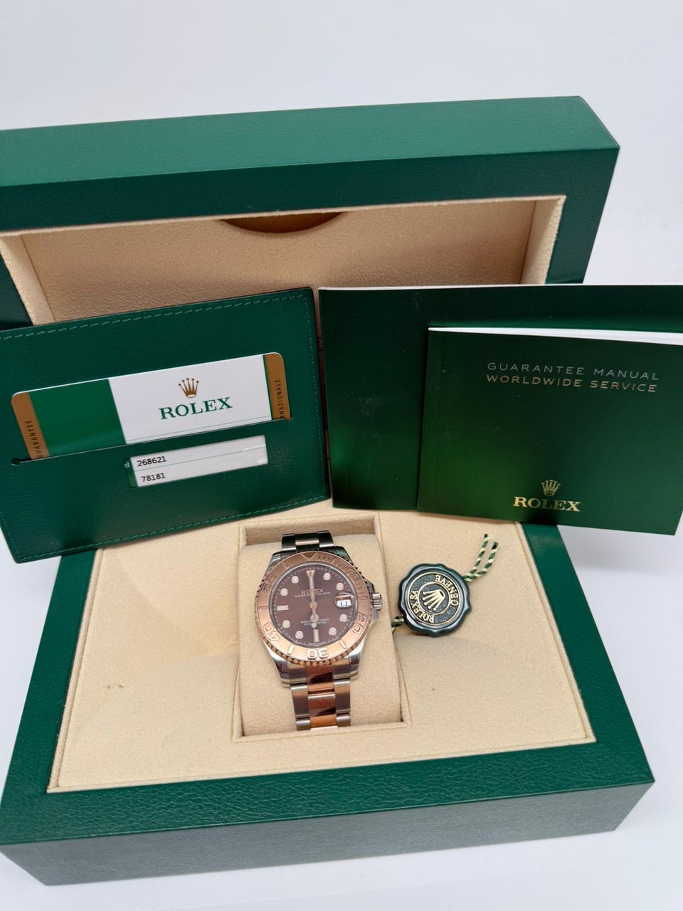 Rolex Yachtmaster 37mm Automatik 268621 - Papiere und oder Lieferumfang