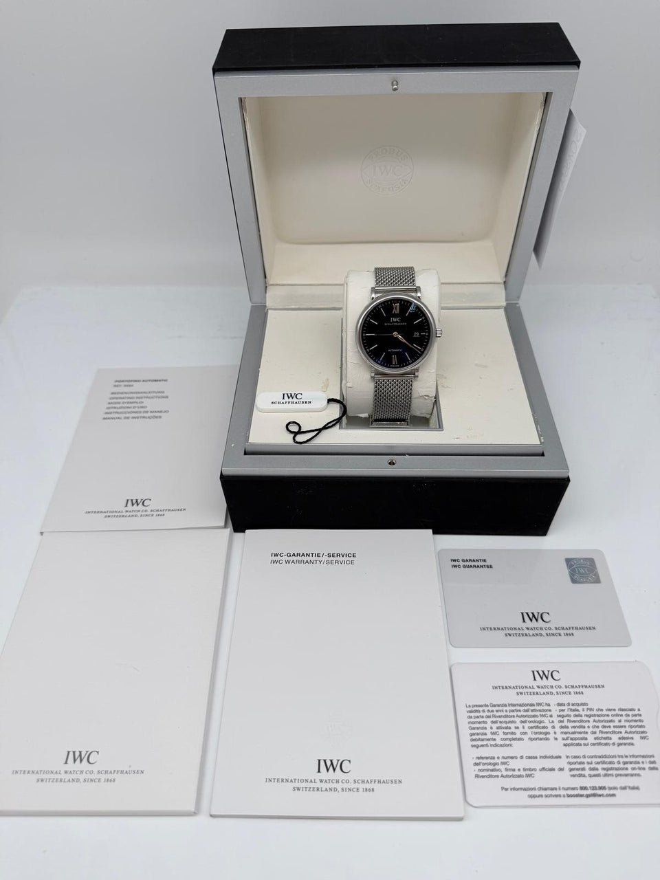 IWC Portofino Automatik Herrenuhr 40mm IW356506 - Papers and documentation