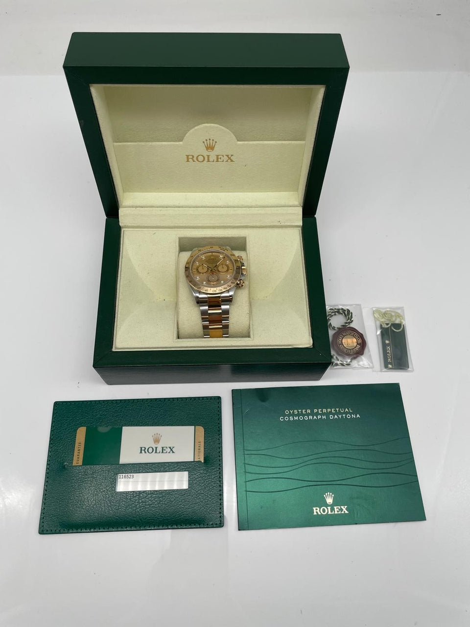 Rolex Daytona Gold/Stahl 40mm Automatik 116523 - Papiere und oder Lieferumfang