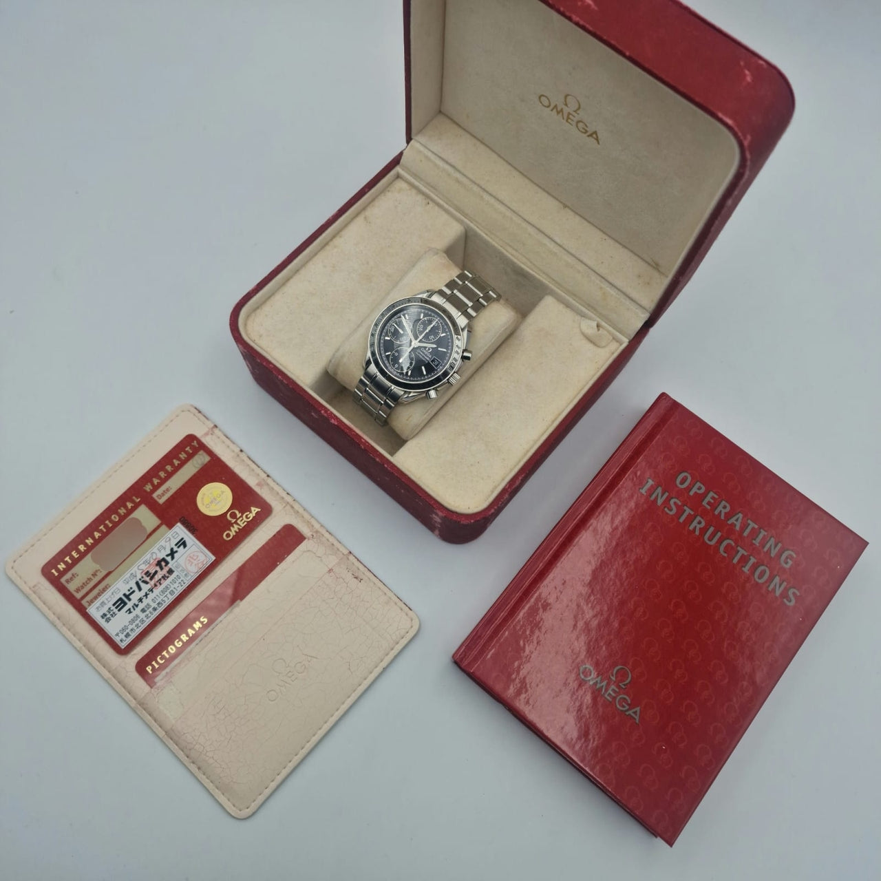 Omega Speedmaster Date 39mm Automatik Herrenuhr 35135000 Box + og. Papiere