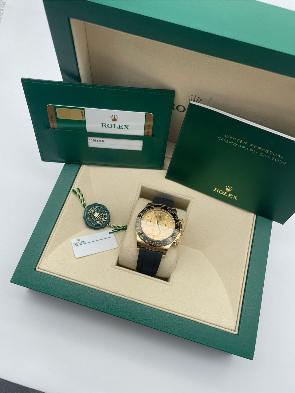 Rolex Daytona Oysterflex 40mm Automatik 116518LN - Papiere und oder Lieferumfang