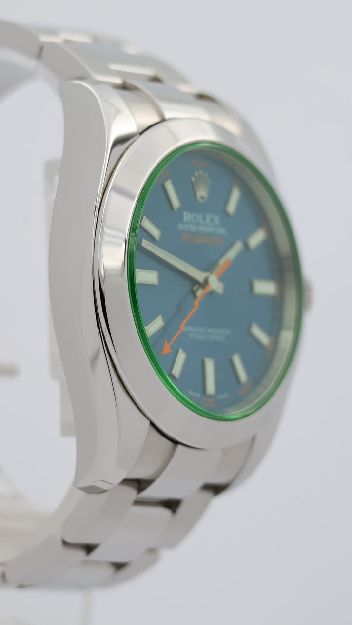 Rolex Milgauss Automatik Herrenuhr Stahl 40mm 116400 - Detailansicht 8
