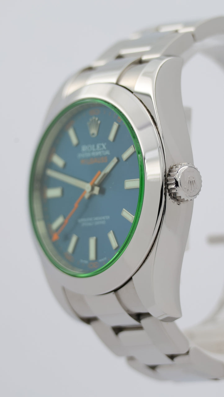 Rolex Milgauss Automatik Herrenuhr Stahl 40mm 116400 - Detailansicht 7