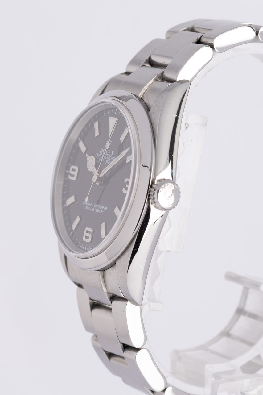 Rolex Explorer Automatik Herrenuhr Stahl Schwarz 114270 - Detailansicht 2