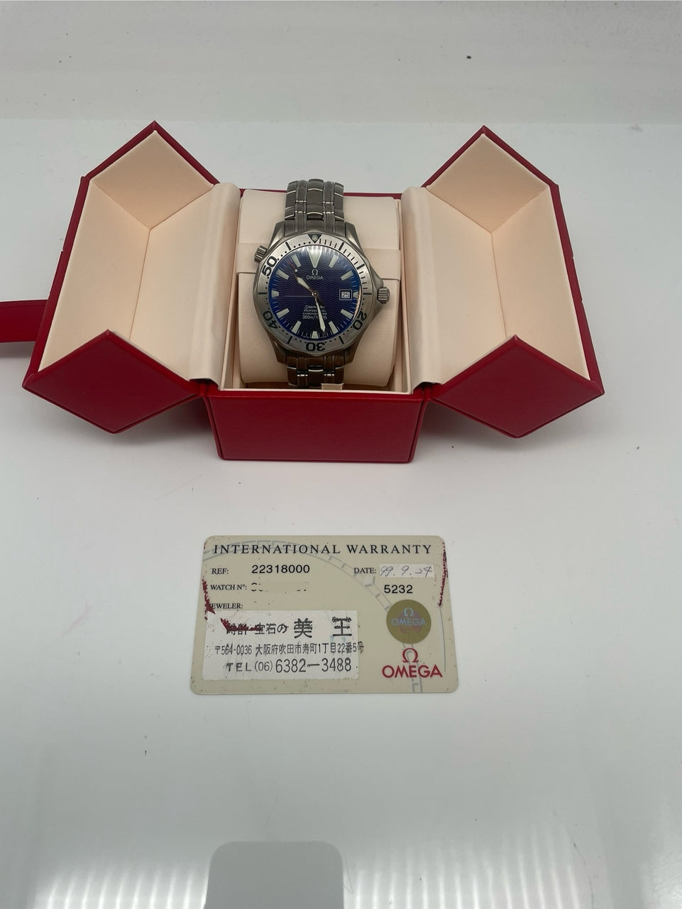 Omega Seamaster Diver 300 M 41mm Automatik Titan 22318000 - Papiere und oder Lieferumfang