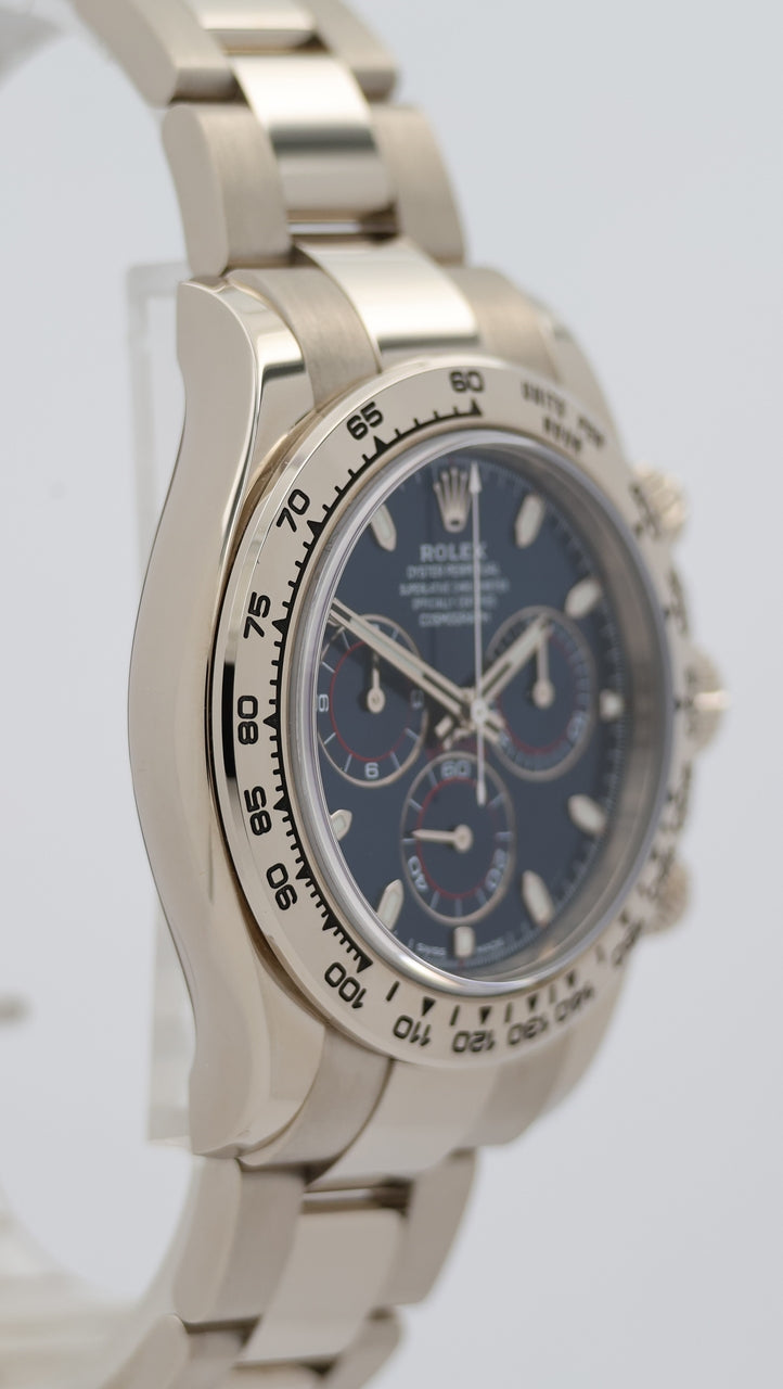 Rolex Daytona Automatik Herrenuhr Weißgold Blue 116509 - Detailansicht 8