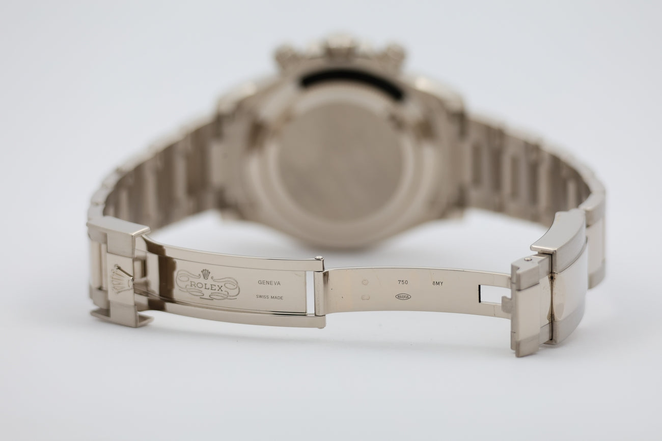 Rolex Daytona Automatik Herrenuhr Weißgold Blue 116509 - Detailansicht 6