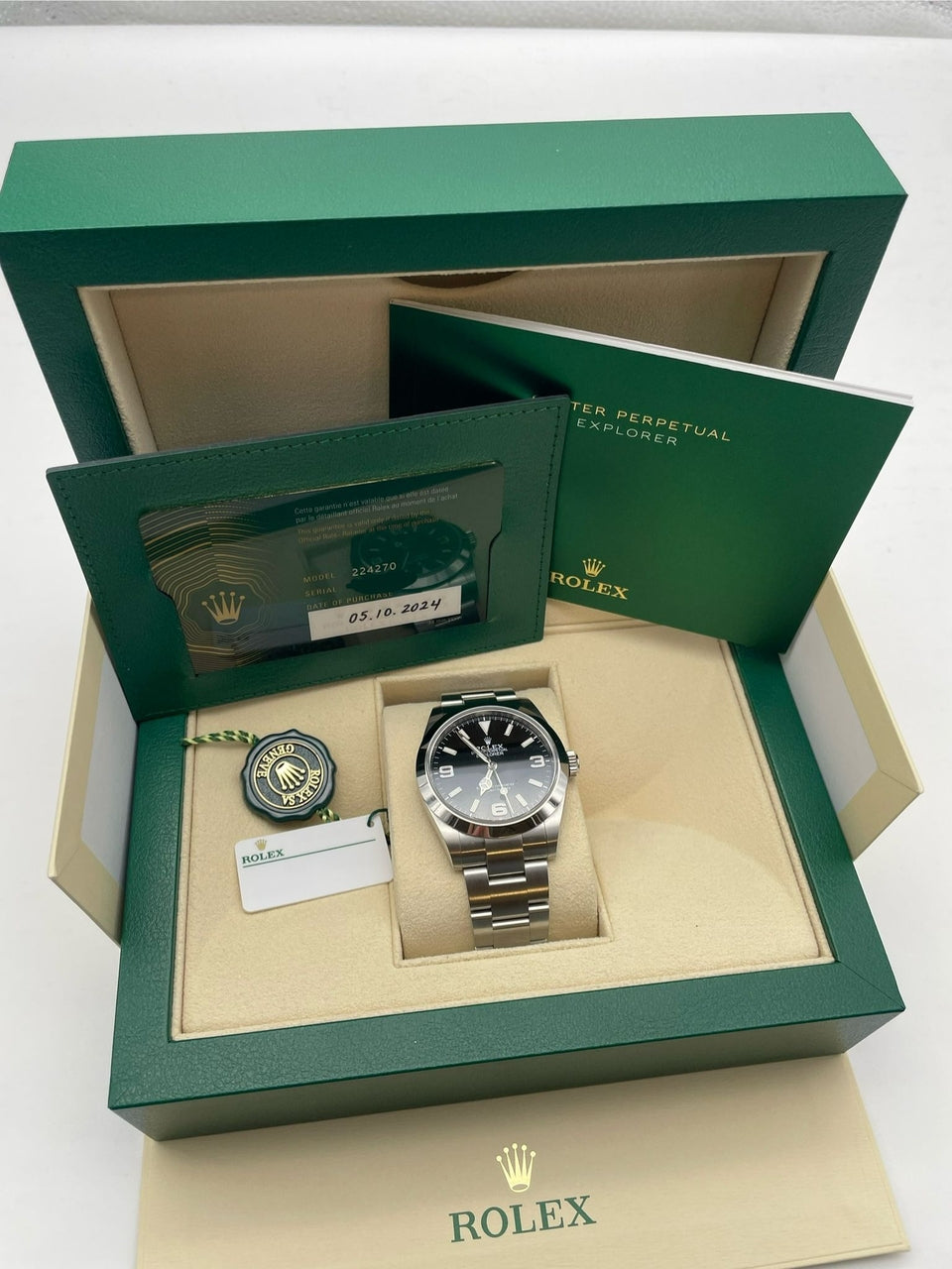 Rolex Explorer 40mm Automatik 224270 - Papiere und oder Lieferumfang