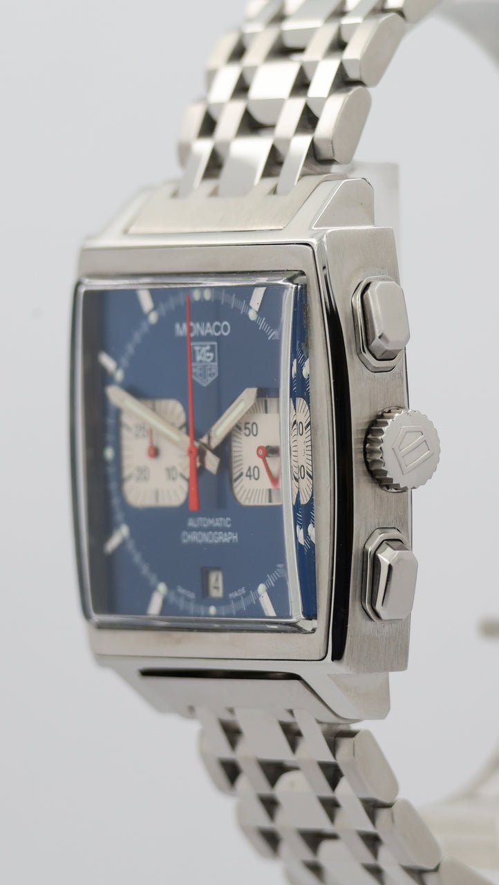 Tag Heuer Monaco Automatik Herrenuhr Blau CW2113 - Detailansicht 7