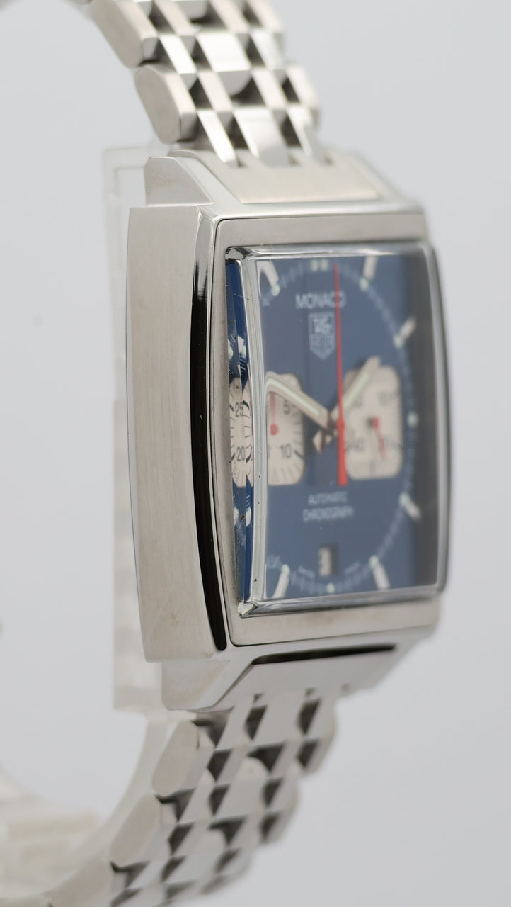 Tag Heuer Monaco Automatik Herrenuhr Blau CW2113 - Detailansicht 8