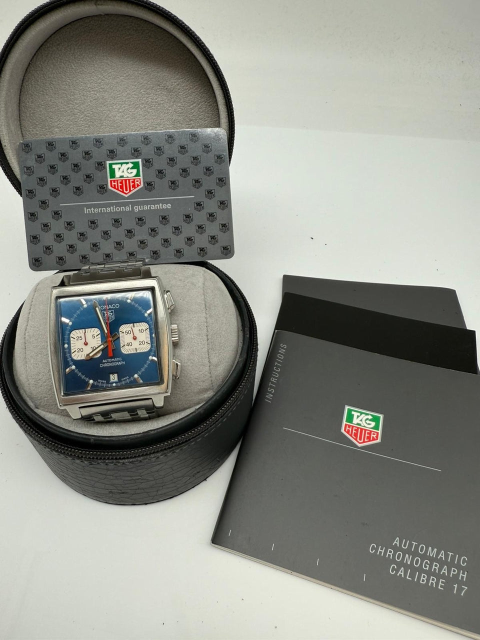 Tag Heuer Monaco Automatik Herrenuhr Blau CW2113 - Papiere und oder Lieferumfang