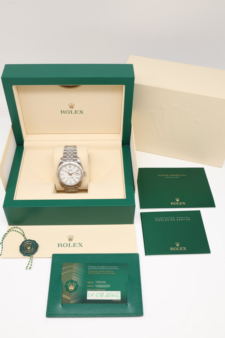Rolex Datejust 41 Automatik 126334 - Papiere und oder Lieferumfang