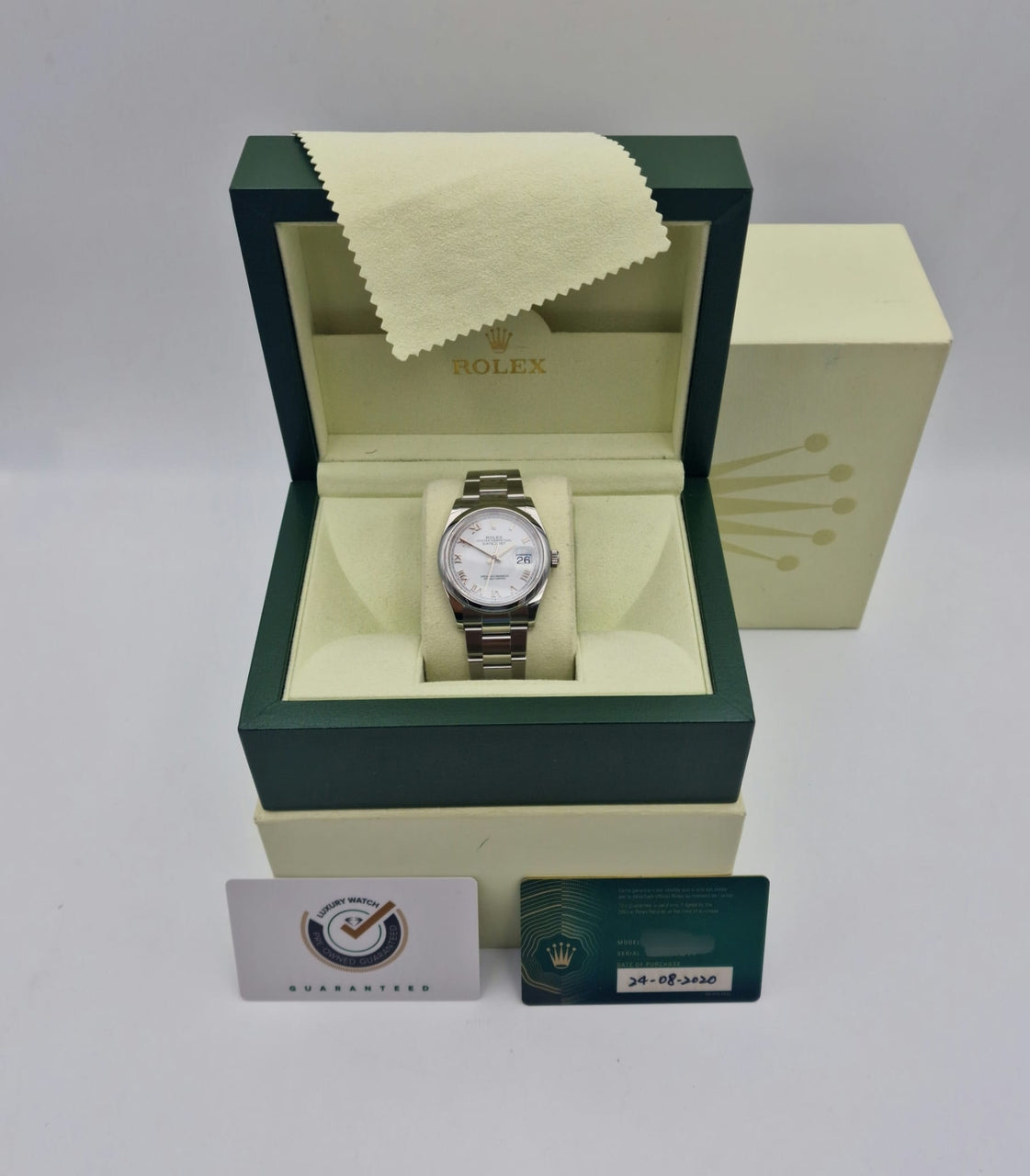Rolex Datejust 36mm Automatik Herrenuhr 126200 - Papiere und oder Lieferumfang