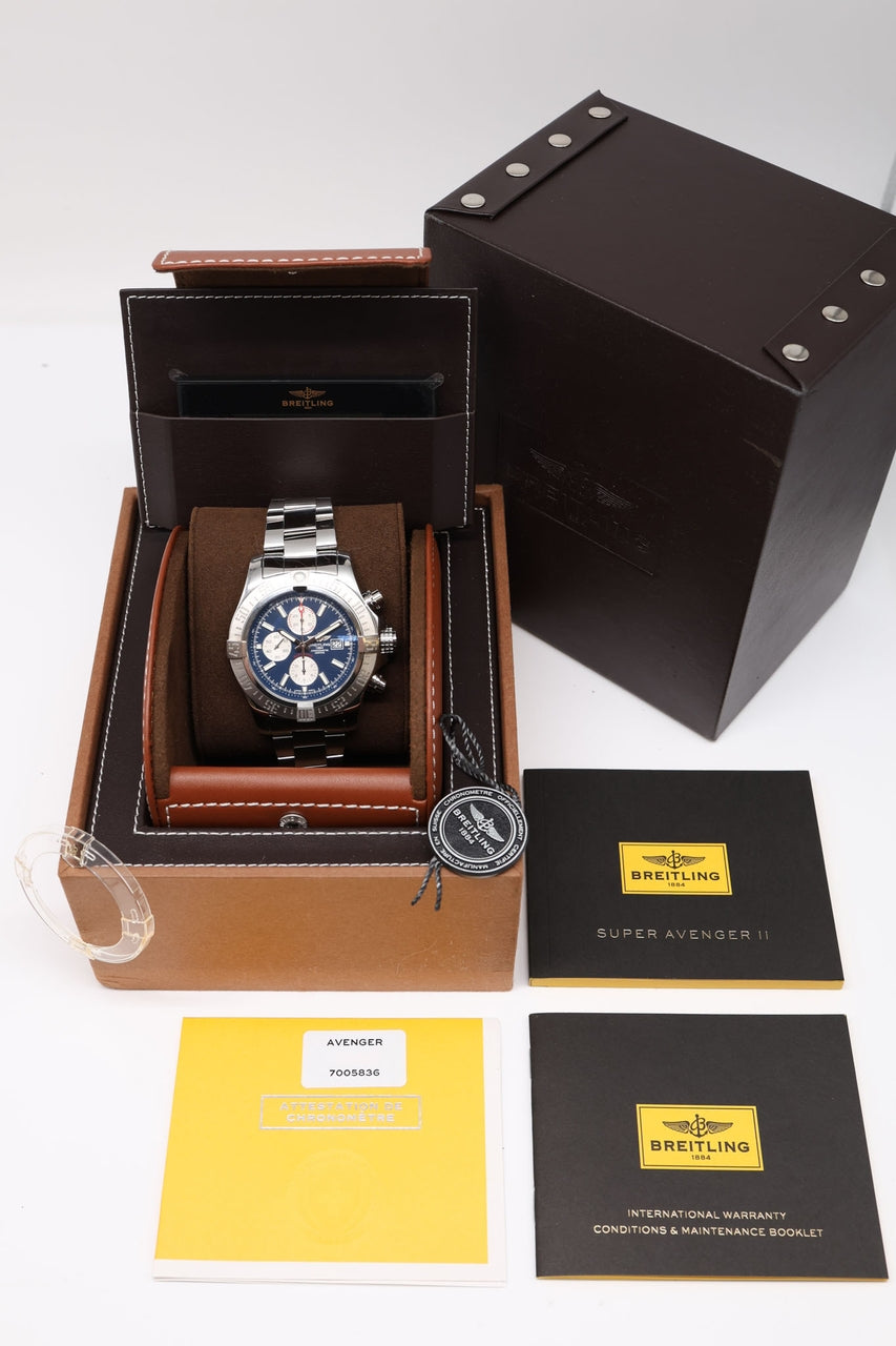 Breitling Super Avenger II 48mm Automatik A13371 - Papiere und oder Lieferumfang