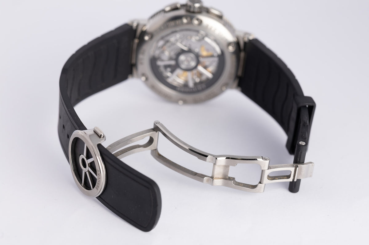 Breguet Marine Titanium Chronograph Grau fullset 2022 5527TI - Detailansicht 8