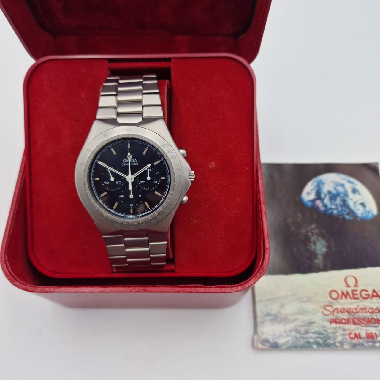 Omega Speedmaster Teutonic Handaufzug Herrenuhr 3450803 - Papiere und oder Lieferumfang