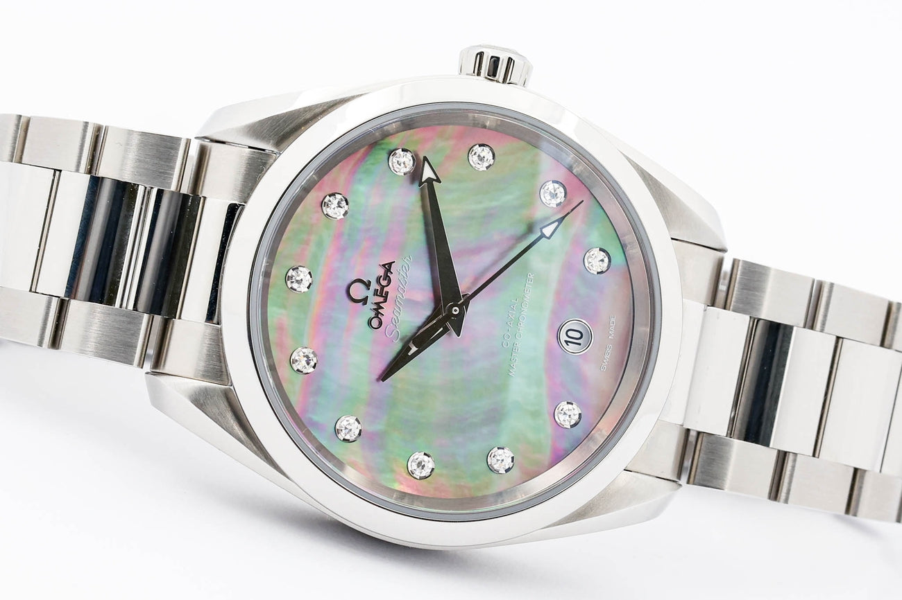 Omega Seamaster Aqua Terra "MOP Diamond Dial" 38mm Automatik 22010382057001 - Detailansicht 10