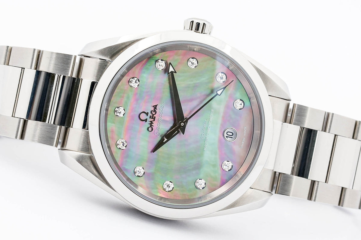 Omega Seamaster Aqua Terra "MOP Diamond Dial" 38mm Automatik 22010382057001 - Detailansicht 10