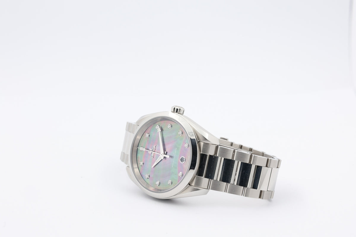 Omega Seamaster Aqua Terra "MOP Diamond Dial" 38mm Automatik 22010382057001 - Detailansicht 12