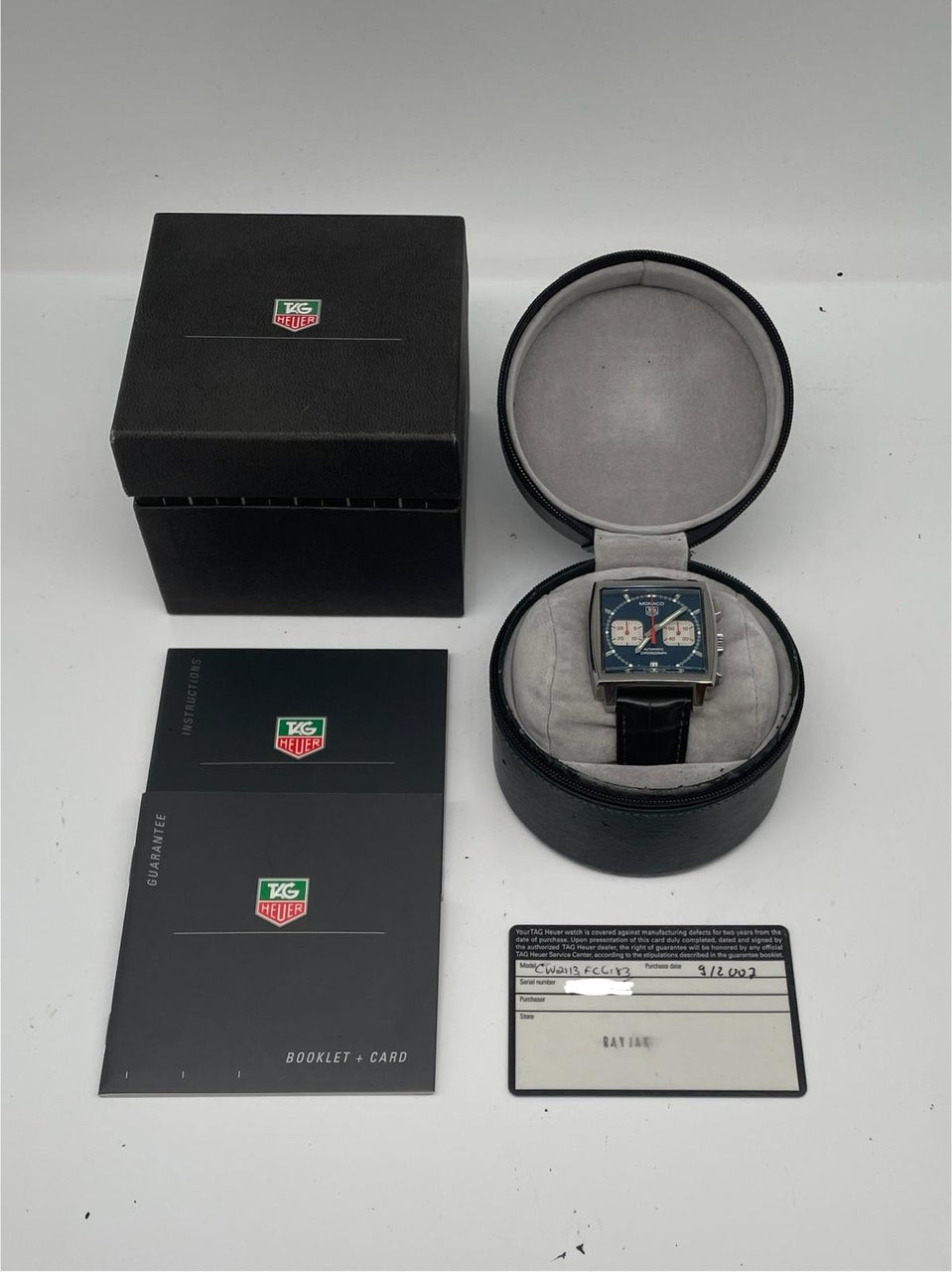 Tag Heuer Monaco 38mm Herrenuhr Automatik CW2113FC6183 - Papiere und oder Lieferumfang