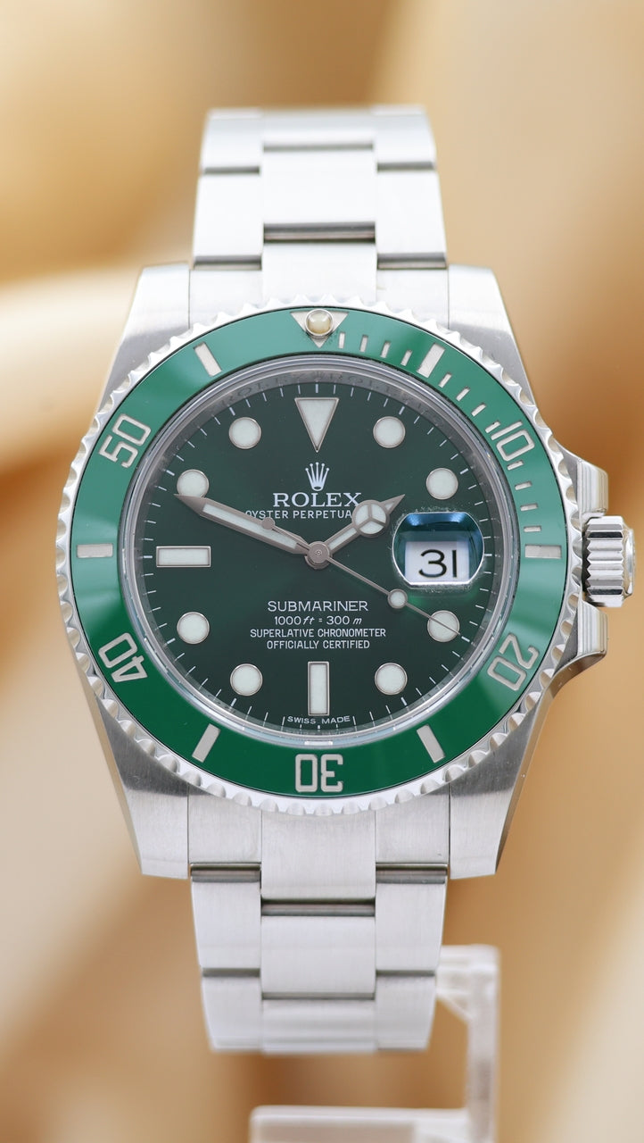 Rolex Submariner Date "Hulk" 40mm Automatik 116610LV Original Papiere