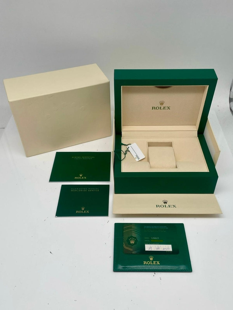 Rolex Yachtmaster 40mm Automatik Herrenuhr 126622 - Papiere und oder Lieferumfang