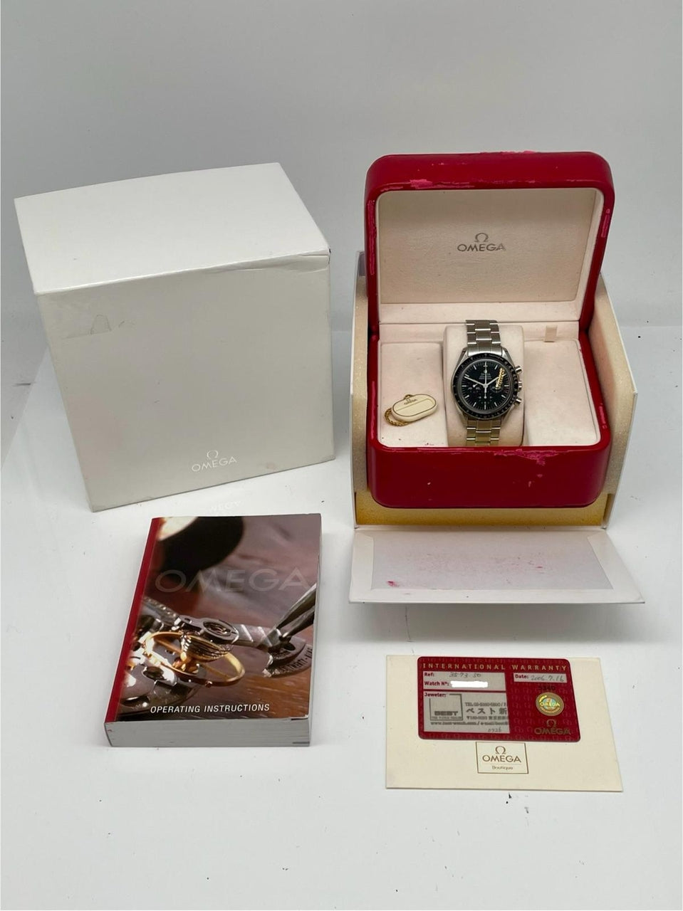 Omega Speedmaster Professional Moonwatch 42mm Handaufzug 35735000 - Papiere und oder Lieferumfang