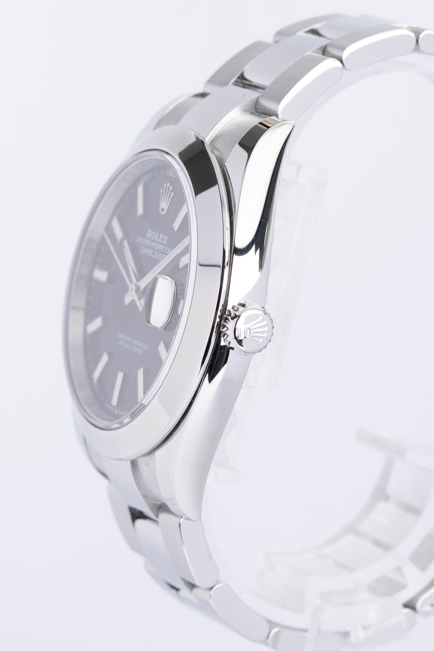 Rolex Datejust 41 Automatik Herrenuhr Schwarz LC100 126300 - Detailansicht 2