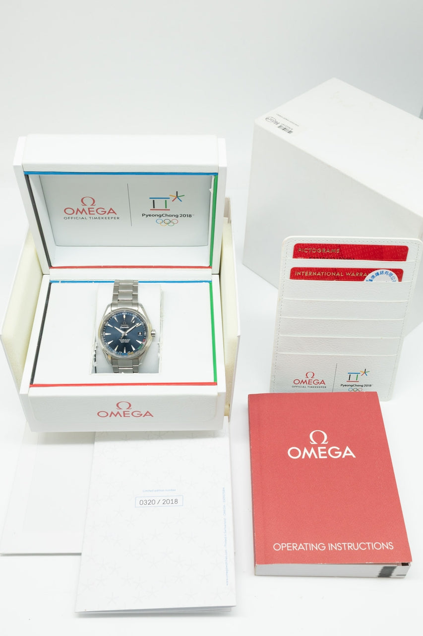 Omega Seamaster Aqua Terra Automatik Olympia 2018 52210422103001 - Papiere und oder Lieferumfang