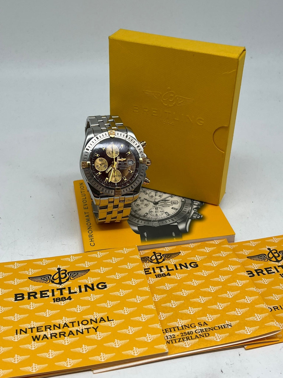 Breitling Chronomat Evolution Automatik 44mm B13356 - Papiere und oder Lieferumfang