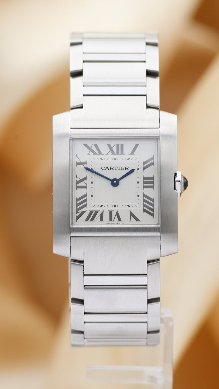 Cartier Tank Francaise 32mm Quarz WSTA0074 Box + og. Papiere