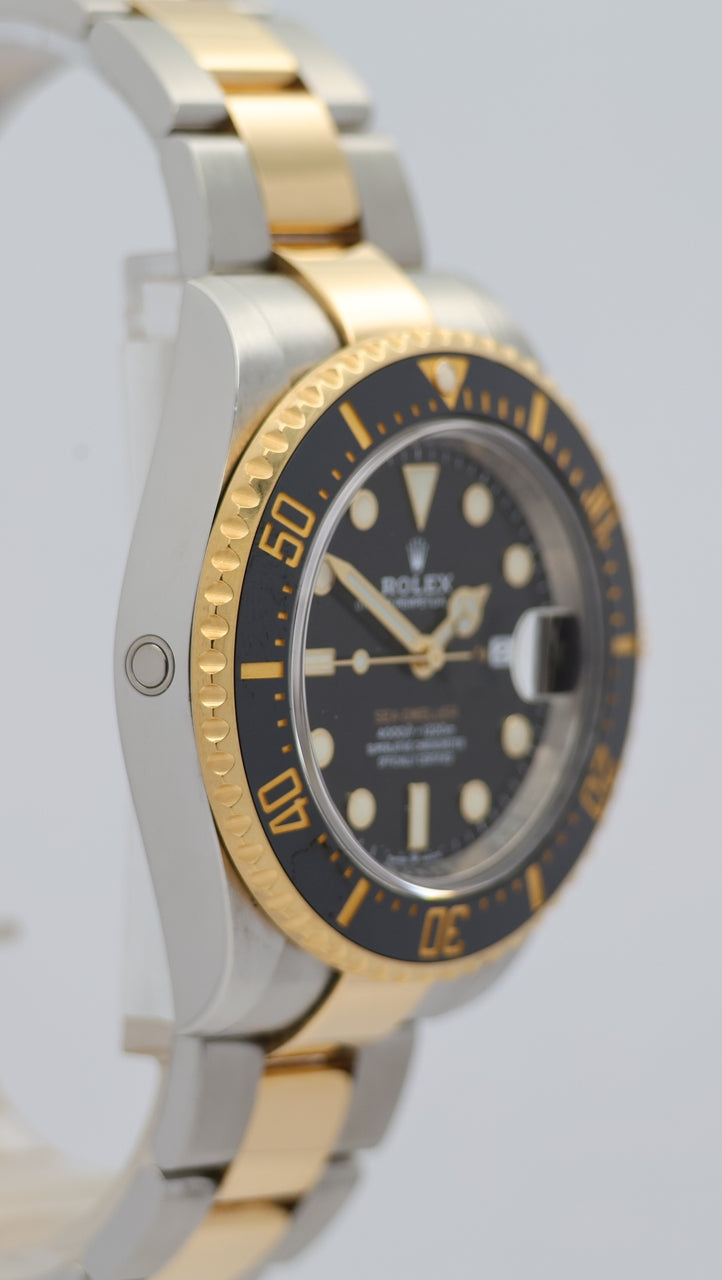 Rolex Sea-Dweller Stahl/Gold Automatik Schwarz 126603 Box + og. Papiere