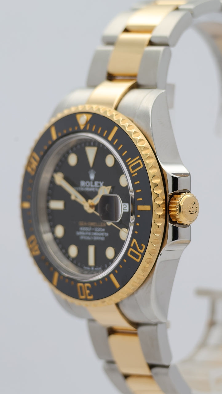 Rolex Sea-Dweller Stahl/Gold Automatik Schwarz 126603 Box + og. Papiere
